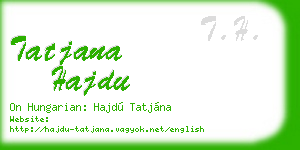tatjana hajdu business card
